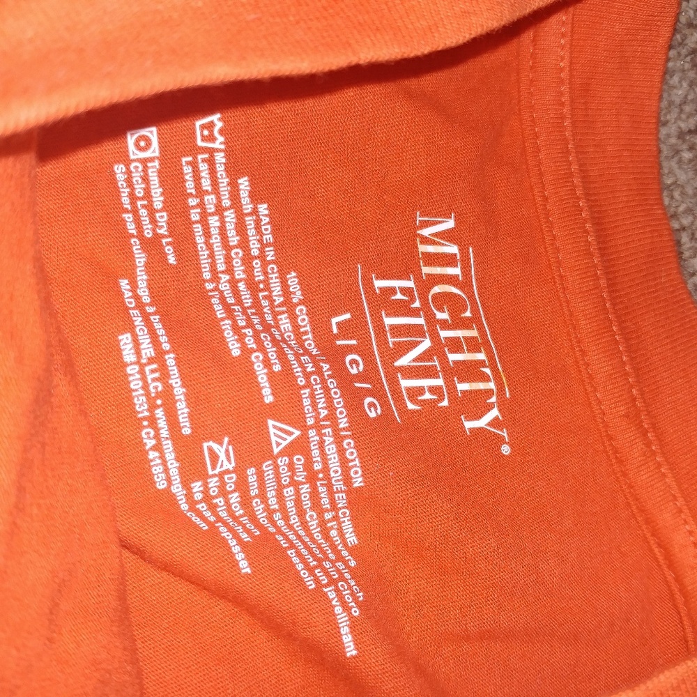 MIGHTY FINE | Retro NYC Bubble Letter Short Sleeve T-Shirt Cotton Graphic Large - Picture 3 of 4